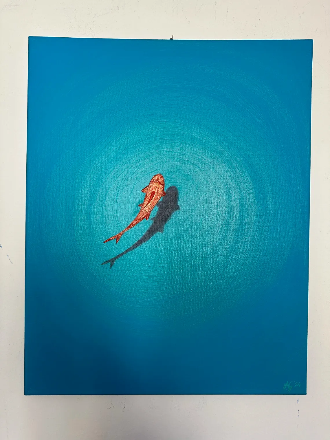 "Suspension" acrilico su tela, 50 x 40 cm